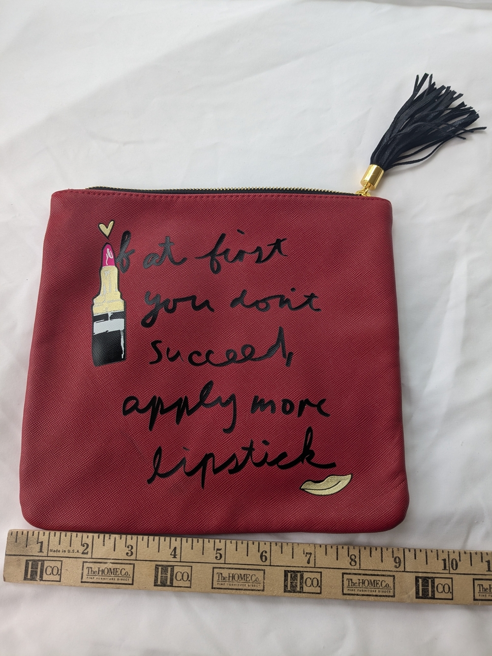 Makeup Overnight Toiletries bag clutch purse red lipstick